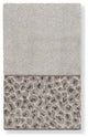 Linum Home Textiles Turkish Cotton Spots Embellished Hand Towel, Light Gray
