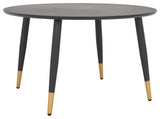 Safavieh Beck Round Coffee Table, Black/Gold