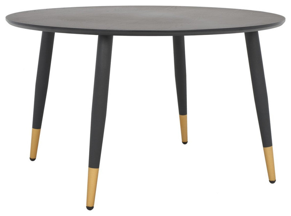 Safavieh Beck Round Coffee Table, Black/Gold