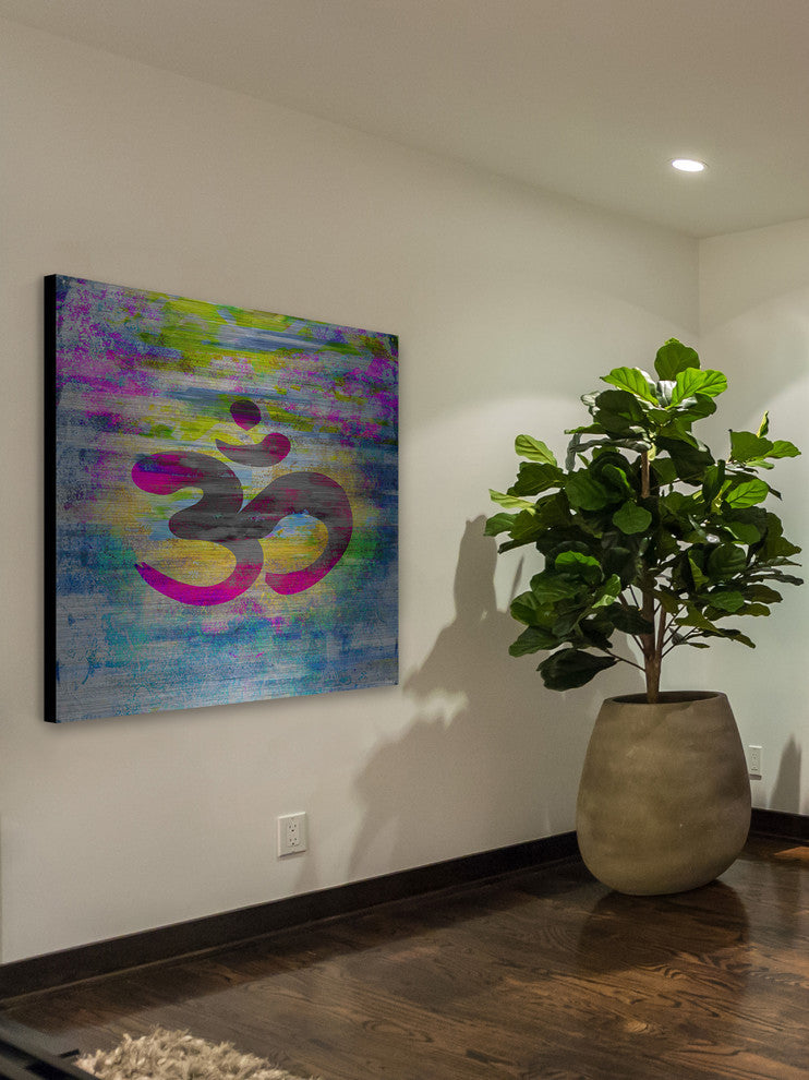 "Nashik" UV Ink Print on Brushed  Aluminum, 32"x32"