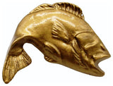 Big Bass 2 Cabinet Knob, Lux Gold
