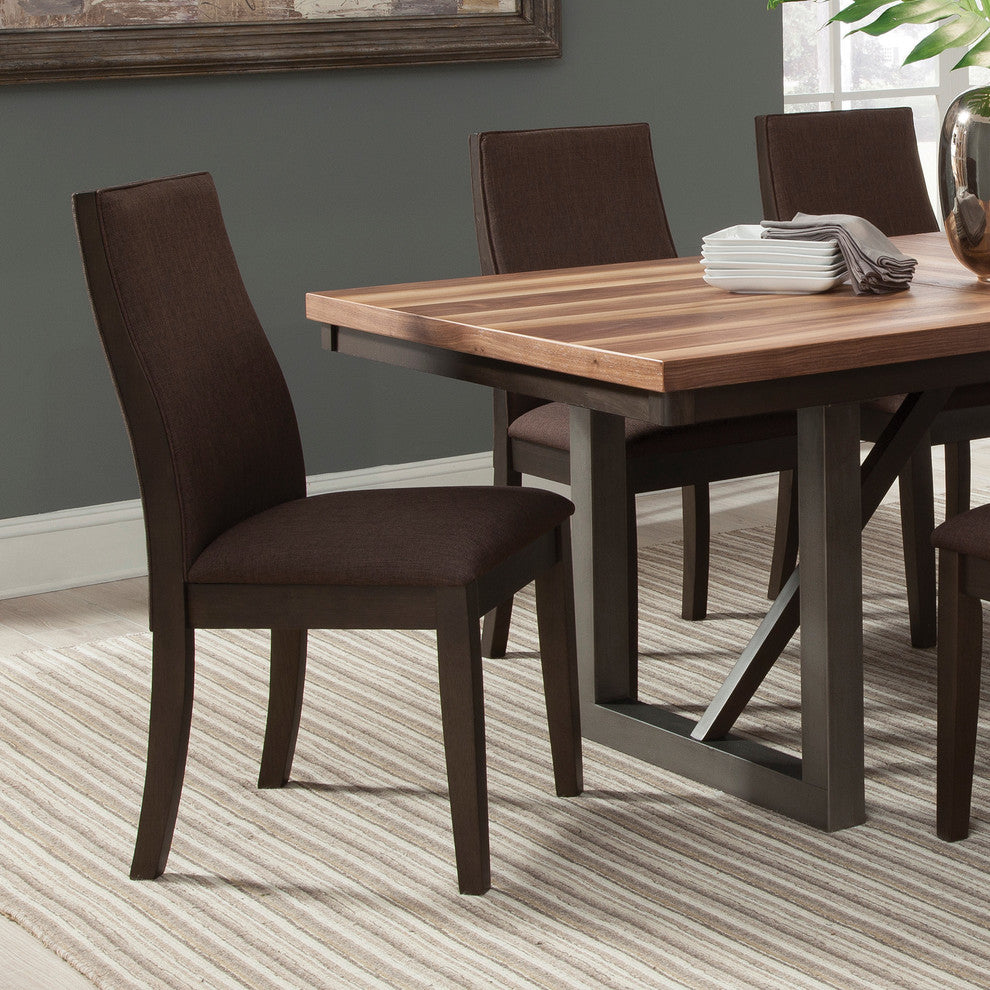 Spring Creek Chocolate Upholstered Dining Chairs, Set of 2