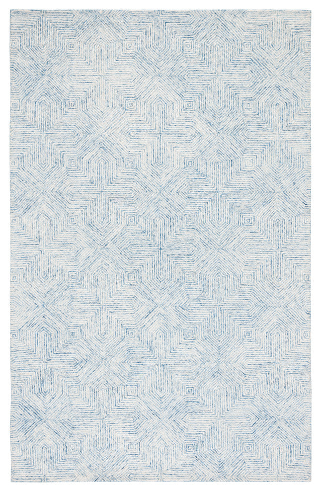 Safavieh Couture Abstract Collection, ABT425 Rug, Blue/Ivory, 8'x10'