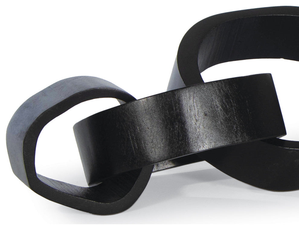 Wooden Links Centerpiece, Black