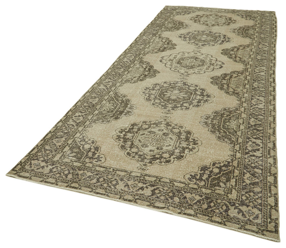 Rug N Carpet - Handmade Oriental 4' 7" x 13' 1" One-of-a-Kind Runner Rug