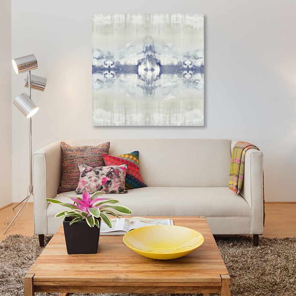"Entice - Indigo" by Ellie Roberts, Canvas Print, 26"x26"