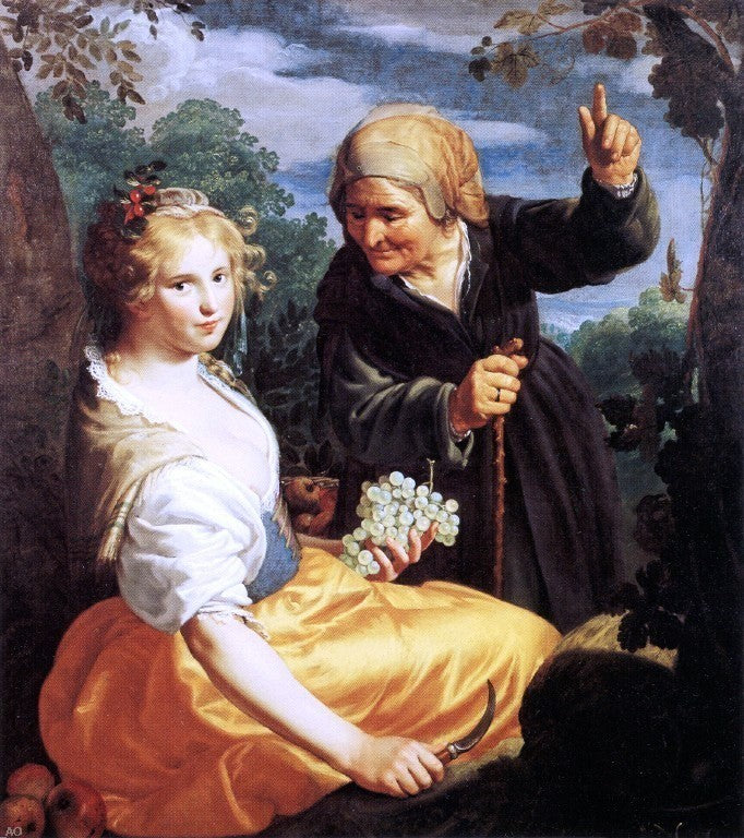 Paulus Moreelse Vertumnus and Pomona, Gallery Wrapped Canvas Print, 20"x25"