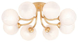 Corbett Lighting 332-08 Onyx 8 Light 25"W Semi-Flush Ceiling - Vintage Gold