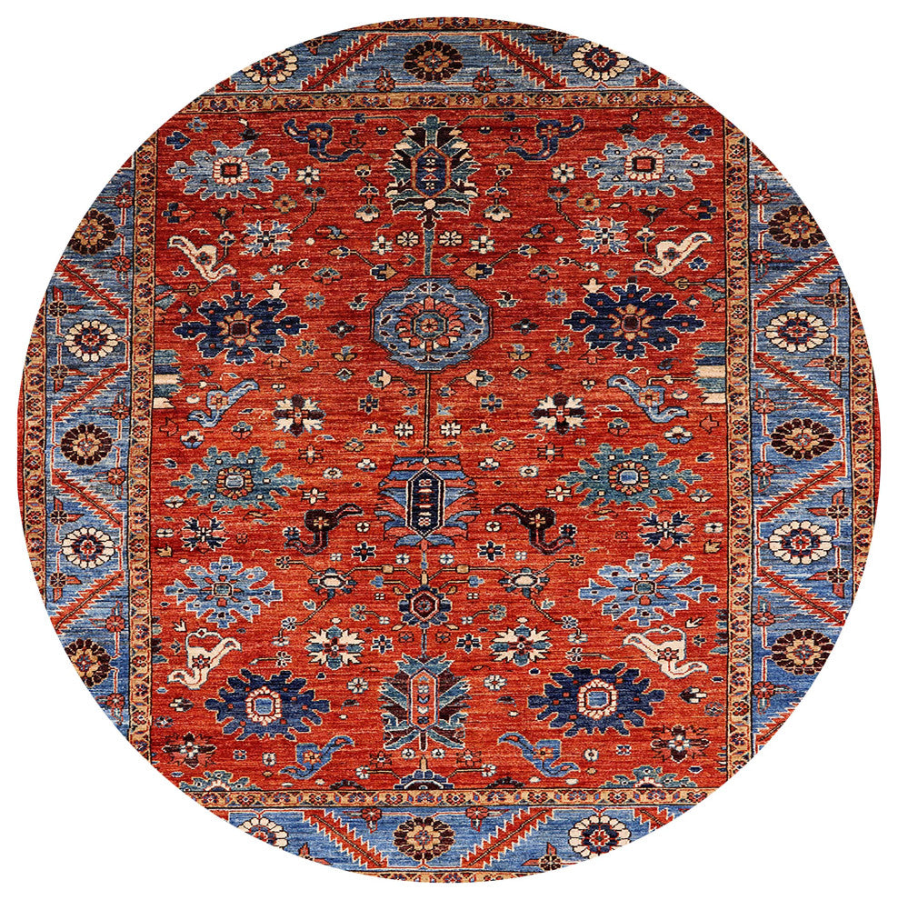Ahgly Company Indoor Round Mid-Century Modern Area Rugs, 3' Round