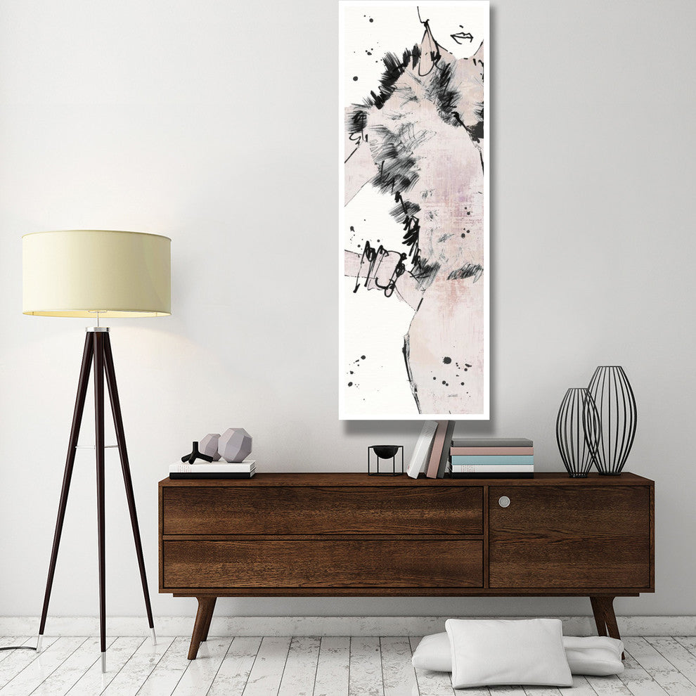 "Fashion Strokes VIII Pastel" Digital Paper Print by Anne Tavoletti, 26"x74"