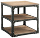 Acme Kenton End Table Oak and Black Finish