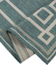 Outdoor Collection Oriental Area Rug - UV Safe Rug, Ocean, 5'3"x7'6"