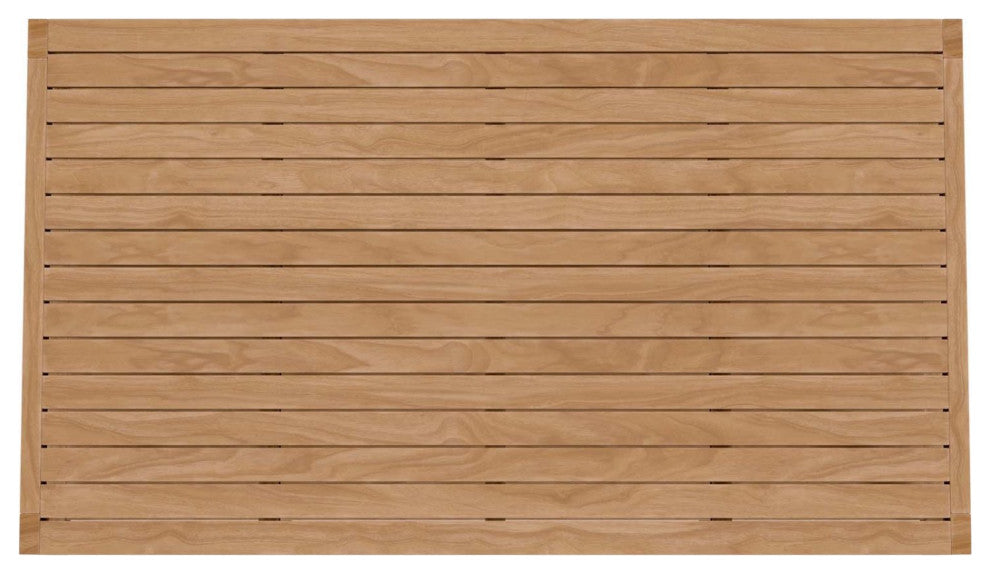 Lounge Chair ArmchairTable Set, Gray Natural, Teak Wood, Outdoor Garden