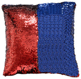 Decorative Mermaid Throw Pillow, Red/Blue, 20"x20"