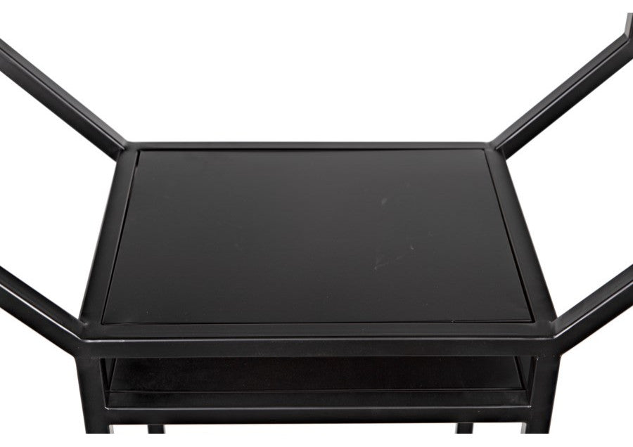 Downtown B Bookcase, Black Metal