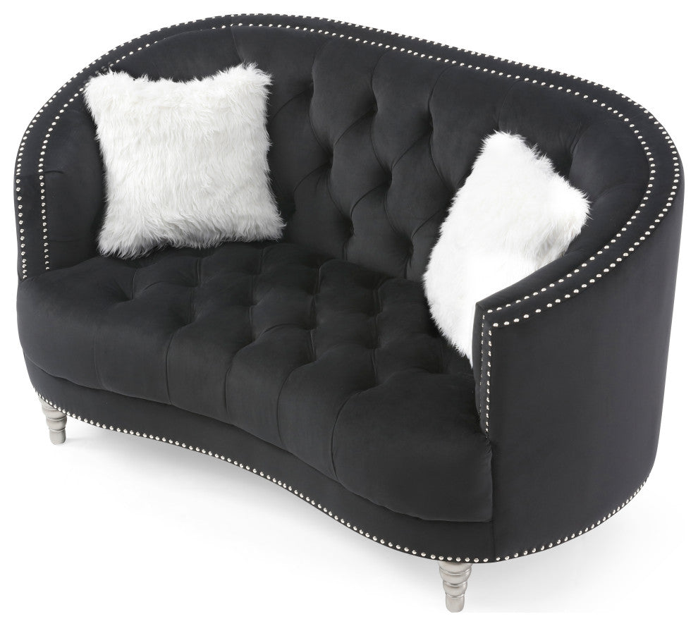 Dania Loveseat, Black