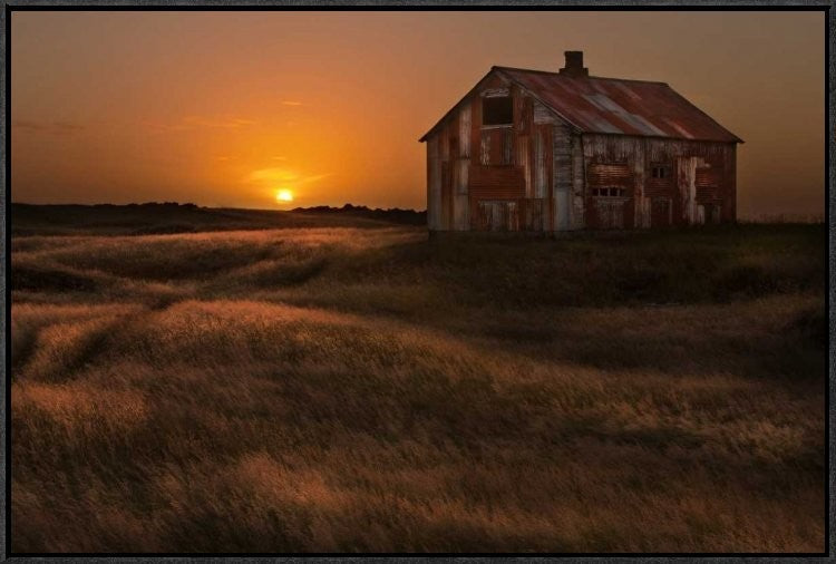 "September Sun" Framed Canvas Giclee by Brin Ingibergsson-Bragi, 31x21"