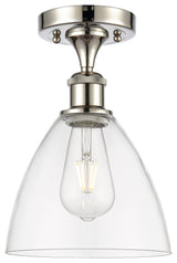 Innovations 516-1C-PN-GBD-752-LED 1 Light Semi-Flush Mount, Polished Nickel