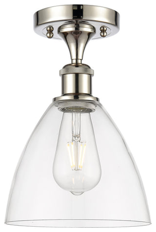 Innovations 516-1C-PN-GBD-752-LED 1 Light Semi-Flush Mount, Polished Nickel