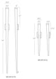 Modern Forms Staff 32" LED Outdoor Wall Sconce in Black