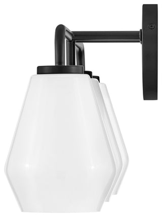 Lark Gio 24" Three-Light Bath Vanity Fixture, Black