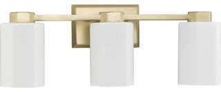Estrada Collection 3-Light Contemporary Bath and Vanity Light, Brushed Gold