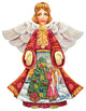 Christmas Tree Angel Scenic Decorative Ornament, Large