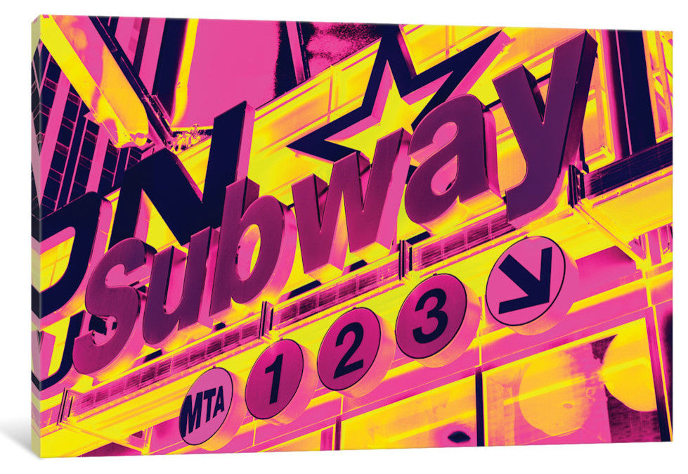 "NYC Subway Sign" by Philippe Hugonnard, 26x18x1.5