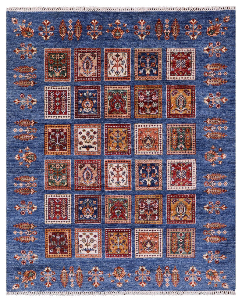 Tribal Persian Gabbeh Handmade Rug 5' 3" X 6' 5" Q10345