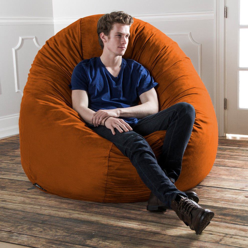 Jaxx 6' Cocoon Bean Bag Sofa, Mandarin