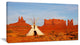 Tent in Monument Valley, Oversized Landscape Canvas Art, 32"x16"