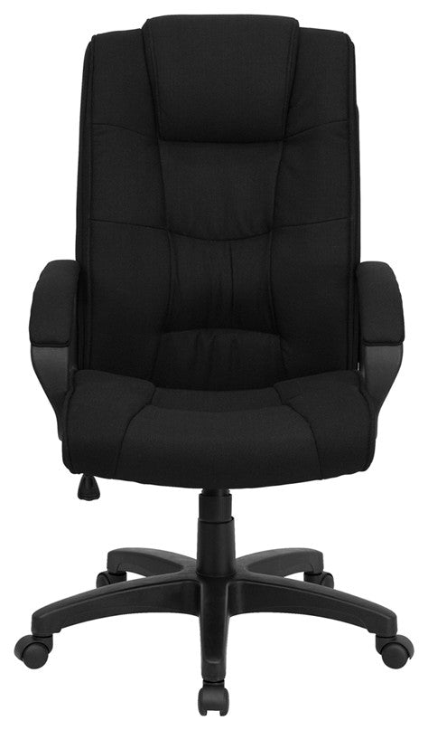 High Back Black Fabric Executive Swivel Office Chair