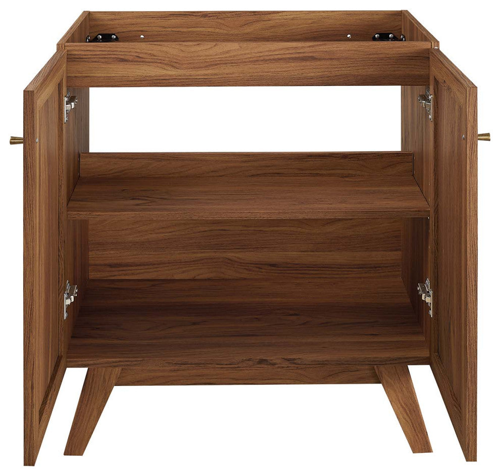 Soma 30" Bathroom Vanity Cabinet (Sink Basin Not Included) - Walnut
