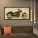 Los Angeles Rider Handmade Dimensional Collage Framed Wall Art Under Glass Art