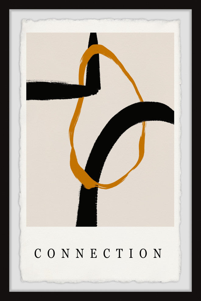 "Golden Connection" Framed Painting Print, 20x30