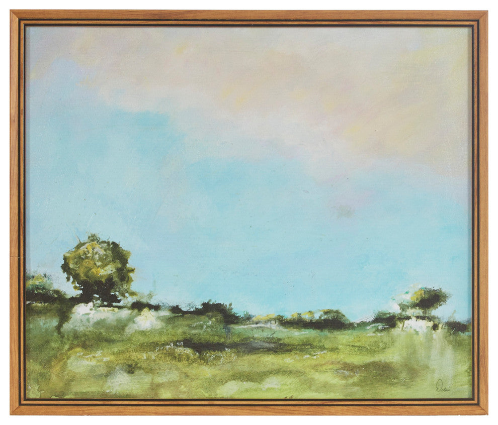 Martha Stewart Across The Plains 2 Framed Gel Coated Canvas