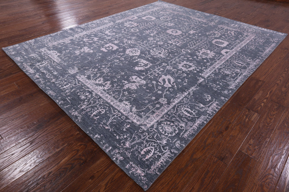 Persian Wool and Silk Handmade Rug 8' 0" X 9' 10" Q7037