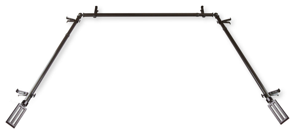 Mabel 13/16" Bay Window Curtain Rod, Cocoa