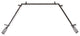 Mabel 13/16" Bay Window Curtain Rod, Cocoa