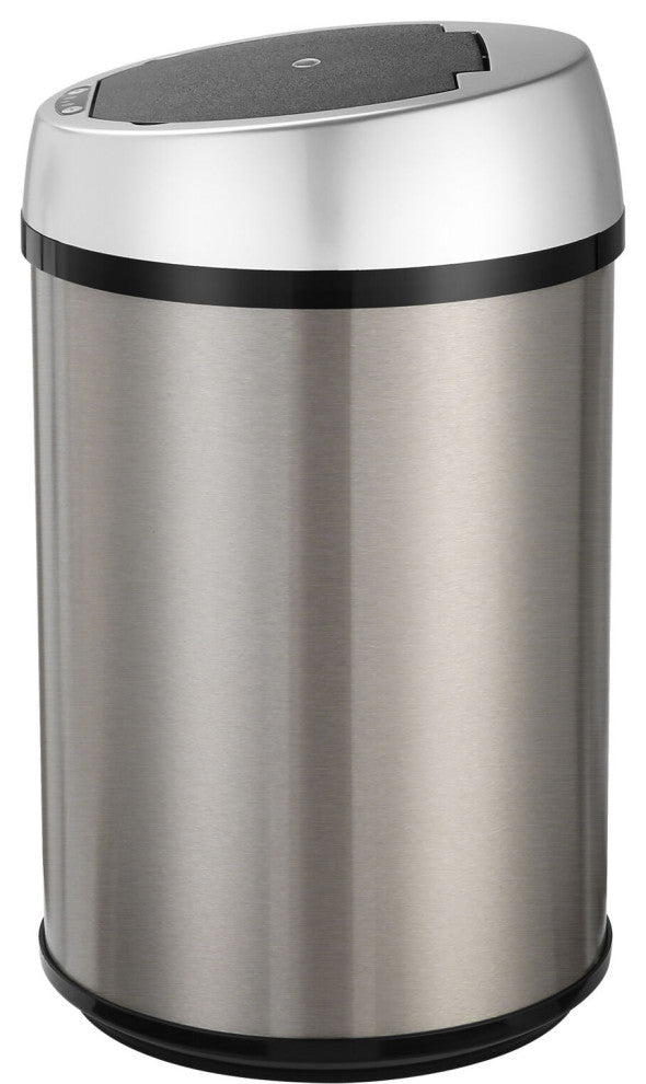 12-Liter / 3.1-Gallon Trash Can With Sensor Lid, Stainless Steel