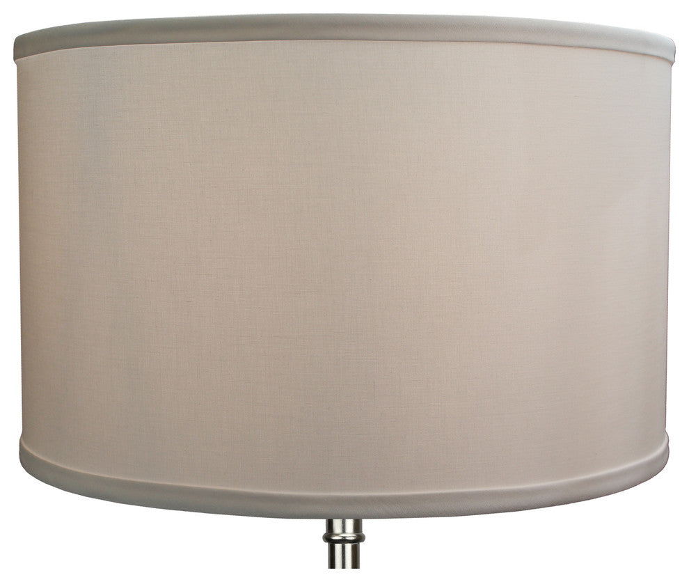 Fenchel Shades, 16"x16"x10" Spider Attachment Drum Lamp Shade, Linen