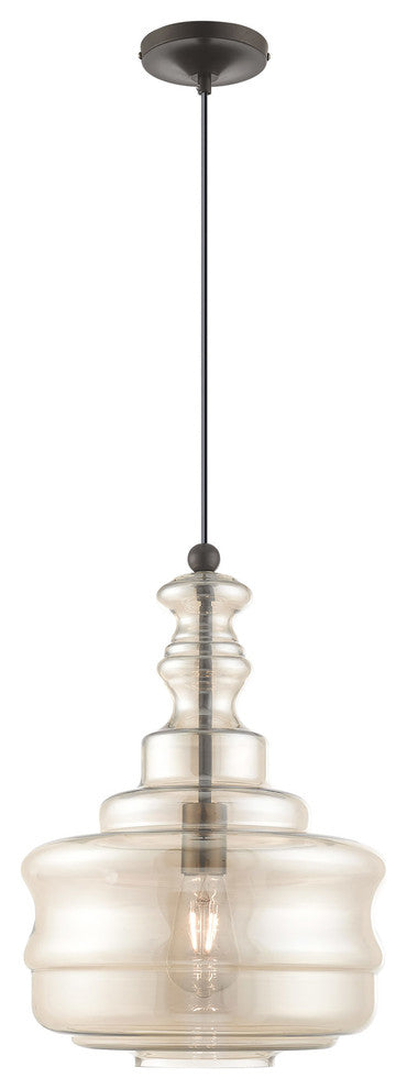 Livex Lighting English Bronze 1-Light Mini Pendant