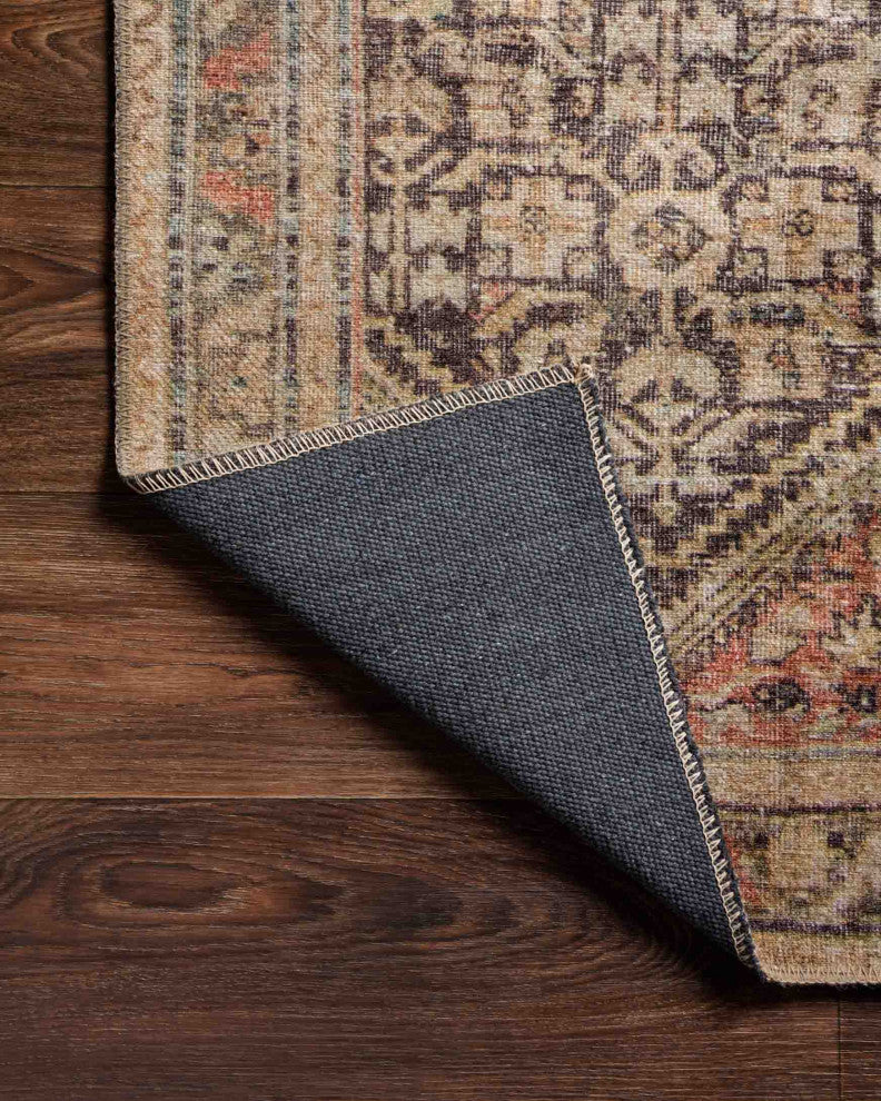 Printed Loren LQ-17 Charcoal/Multi Area Rug, 2'3"x3'9"