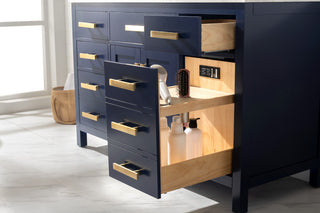 Valentino Single Vanity, Blue, 54"