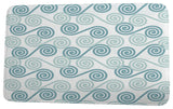 Intercoastal Waterway Rip Curl Geometric Print Bath Mat, Aqua, 17"x24"