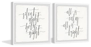 All Is Calm Diptych, 2-Piece Set, 12x12 Panels