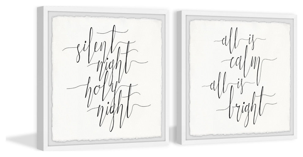 All Is Calm Diptych, 2-Piece Set, 12x12 Panels