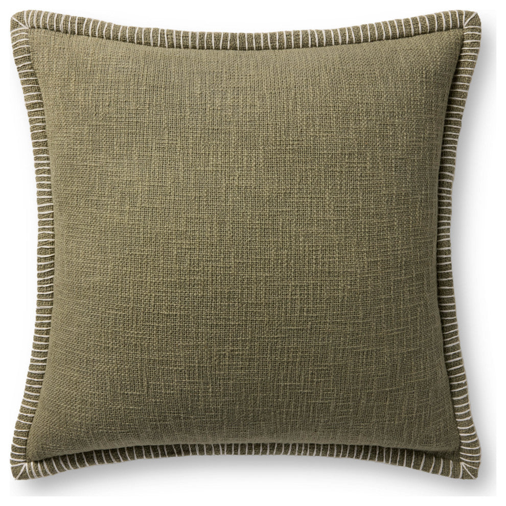 Loloi PLL0109 Olive 22'' x 22'' Cover WithPoly