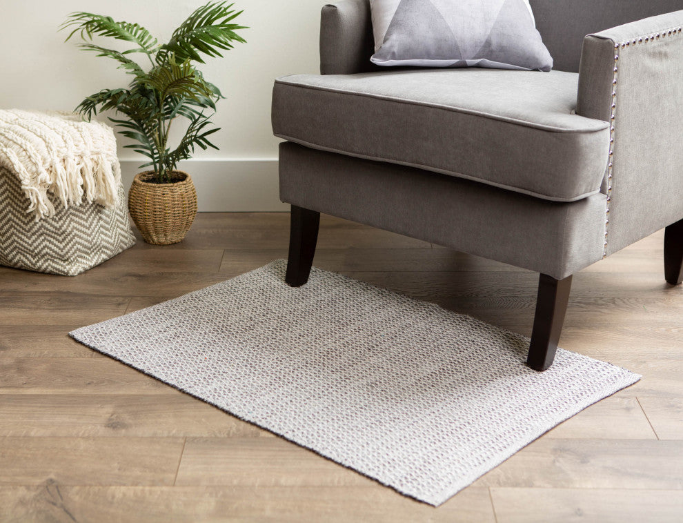 DII Gray Diamond Recycled Yarn Rug