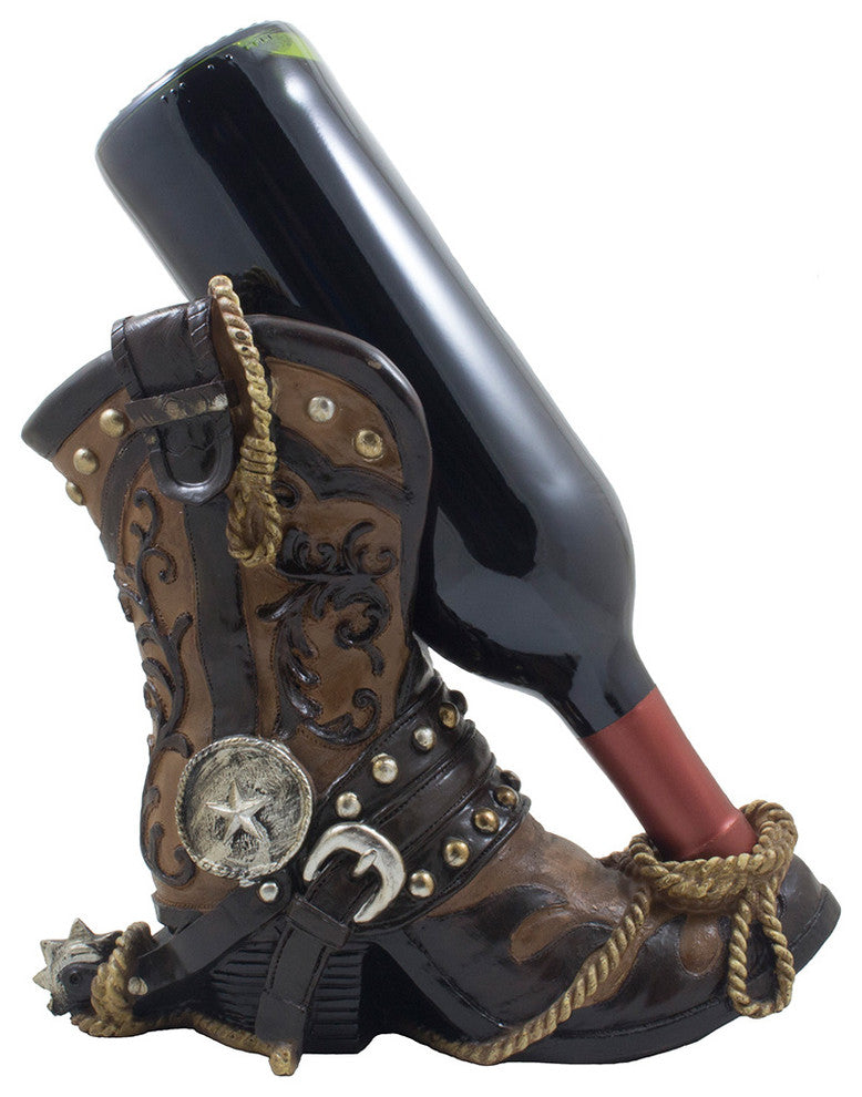 Fancy Cowboy Boot Wine Bottle Holder